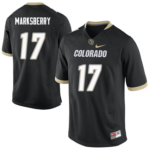 Men #17 Casey Marksberry Colorado Buffaloes College Football Jerseys Sale-Black - Click Image to Close